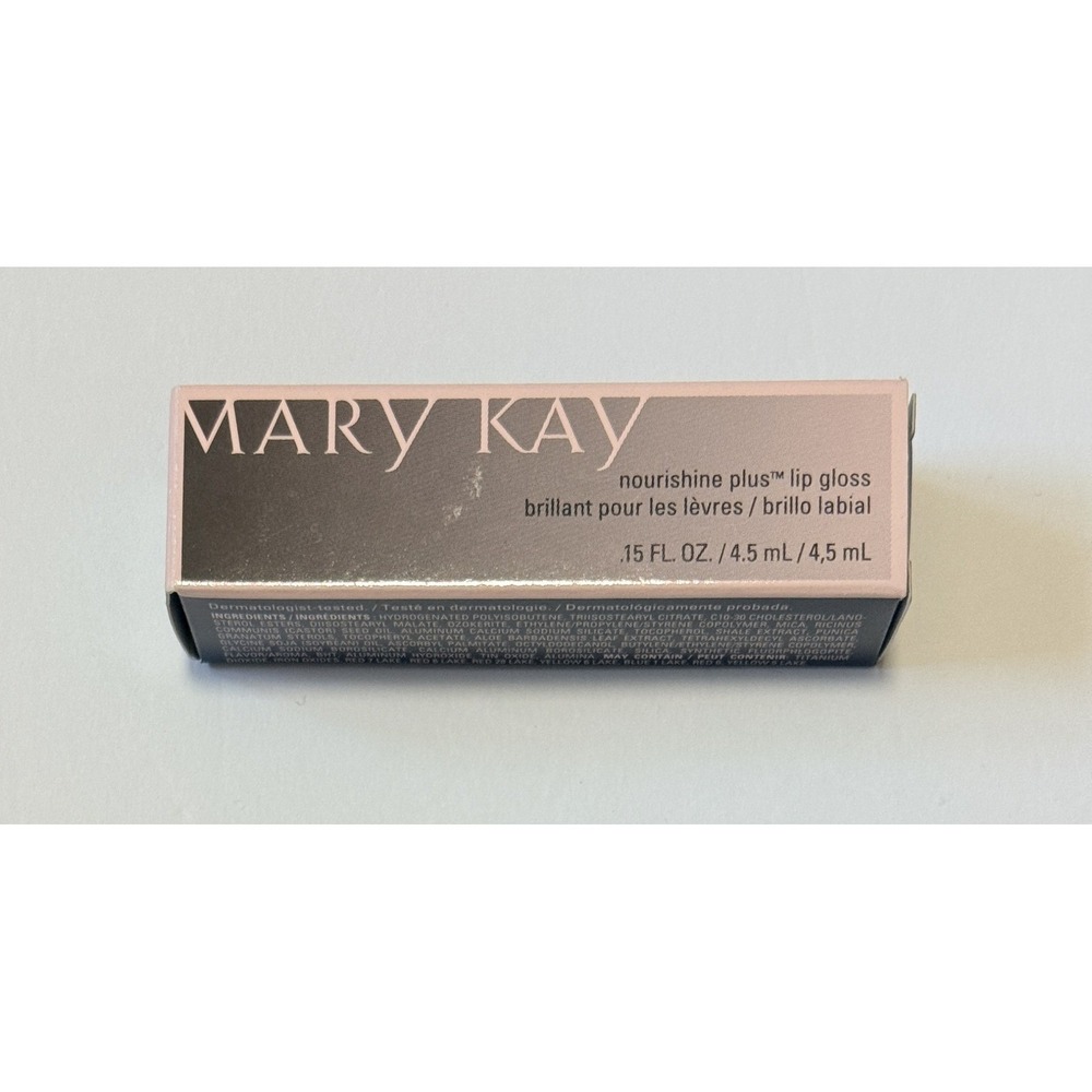 MARY KAY Nourishine Plus Lip Gloss - Rock 'N' Red #047953 Full Size - NEW in Box